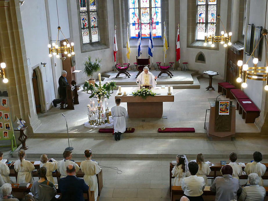 Dankgottesdienst der Kommunionkinder (Foto: Karl-Franz Thiede)